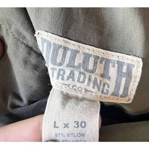 Duluth Trading Co. Mens Beige Cargo Outdoor Hiking Pants Size Large x 30 - Picture 3 of 3